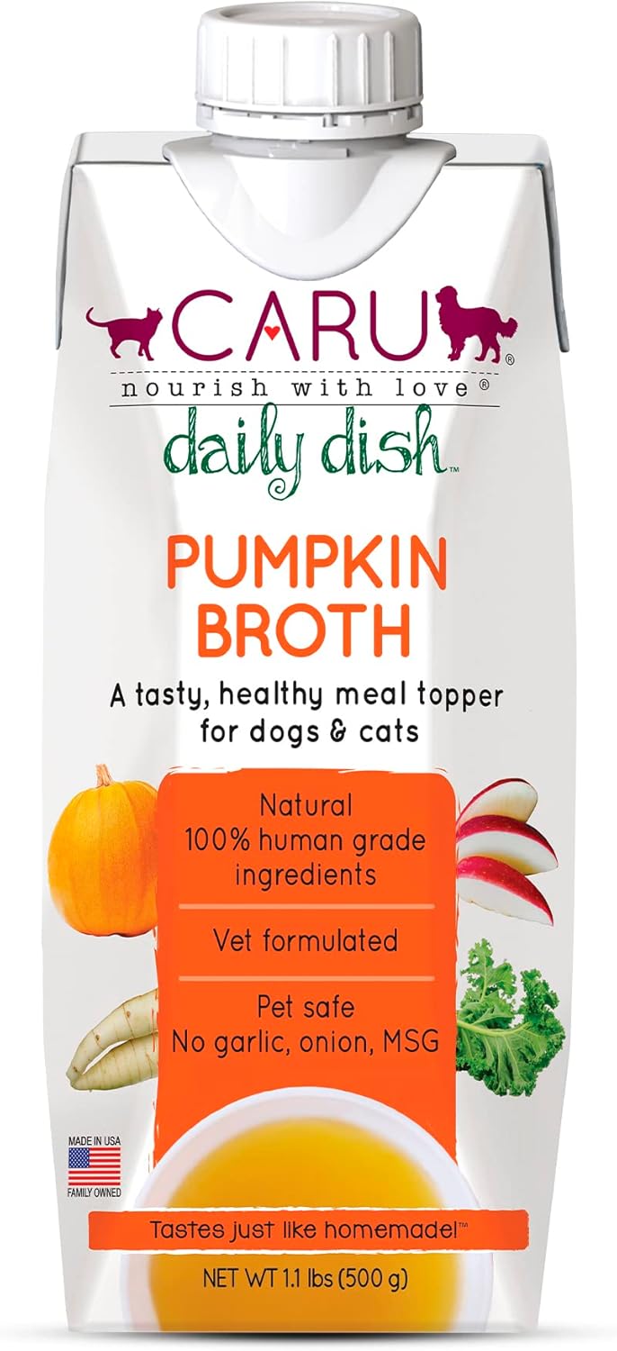 Caru - Daily Dish Chicken Bone Broth - Meal Topper for Dogs & Cats - Supports Overall Pet Health - Pour-Over Broth for Wet/Dry Food - Human Grade Ingredients - Non-GMO - Made in USA - 17.6 oz - 1 Pack - Image 10