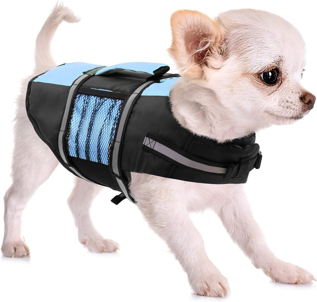 Queenmore Small Dog Life Jacket, Adjustable Pet Life Vest for Small and Medium Dogs with High Buoyancy, Rescue Handle, Reflective Bands for Boating, Canoeing, Swimming - Image 11