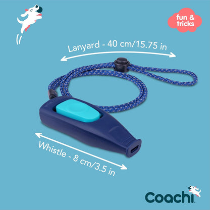 Coachi puppy whistle and clicker dual combination training tool