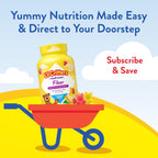 Lil Critters Kids Fiber Gummies cap and safety seal detail.