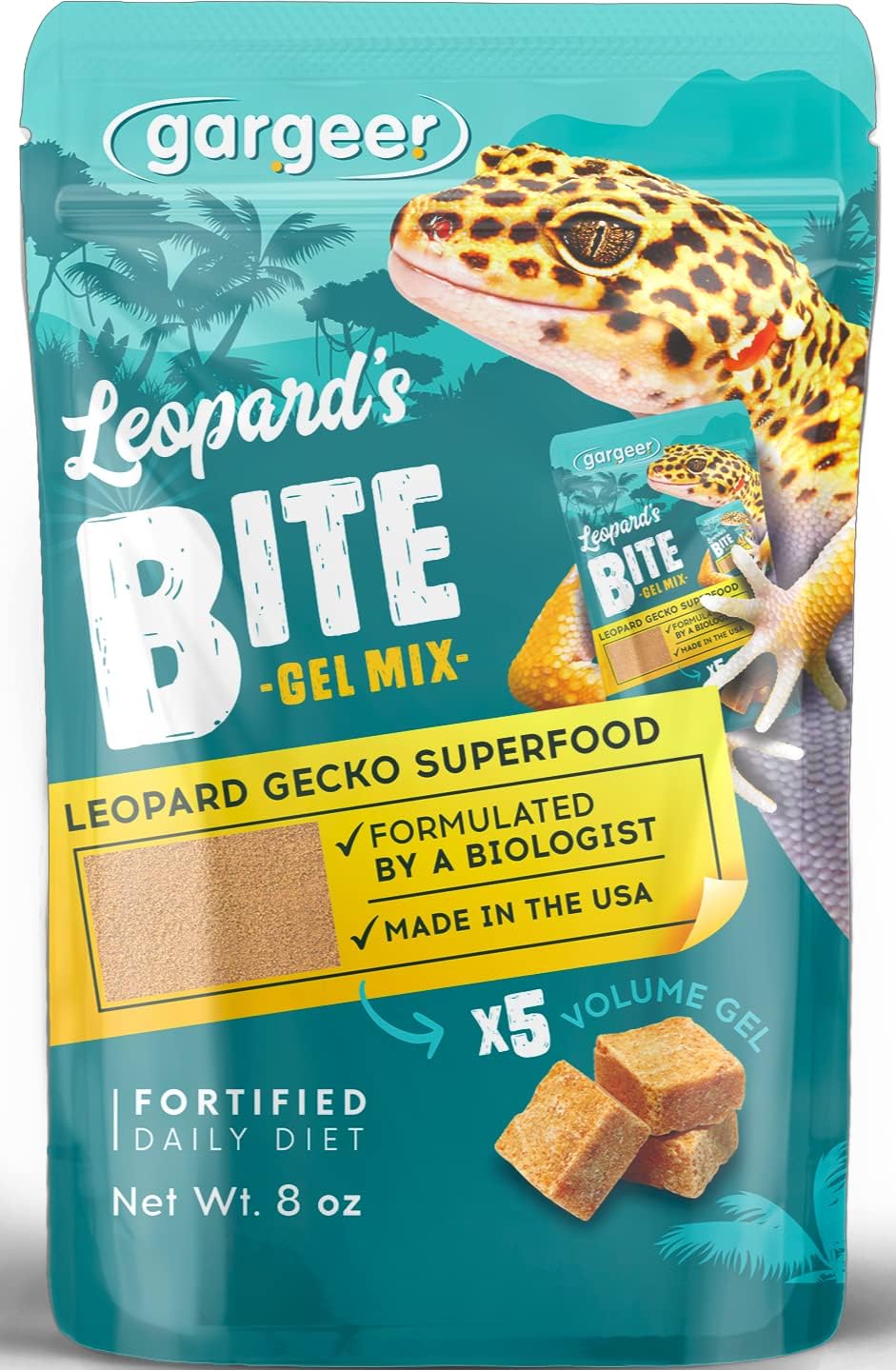 USA manufactured reptile superfood packaging