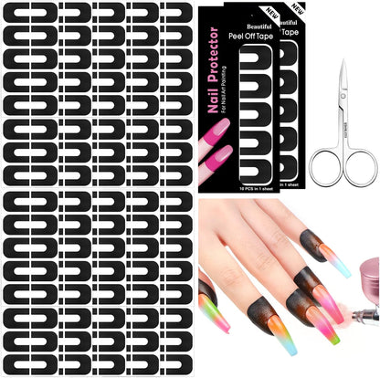 Saviland 100 piece nail polish protector kit front view