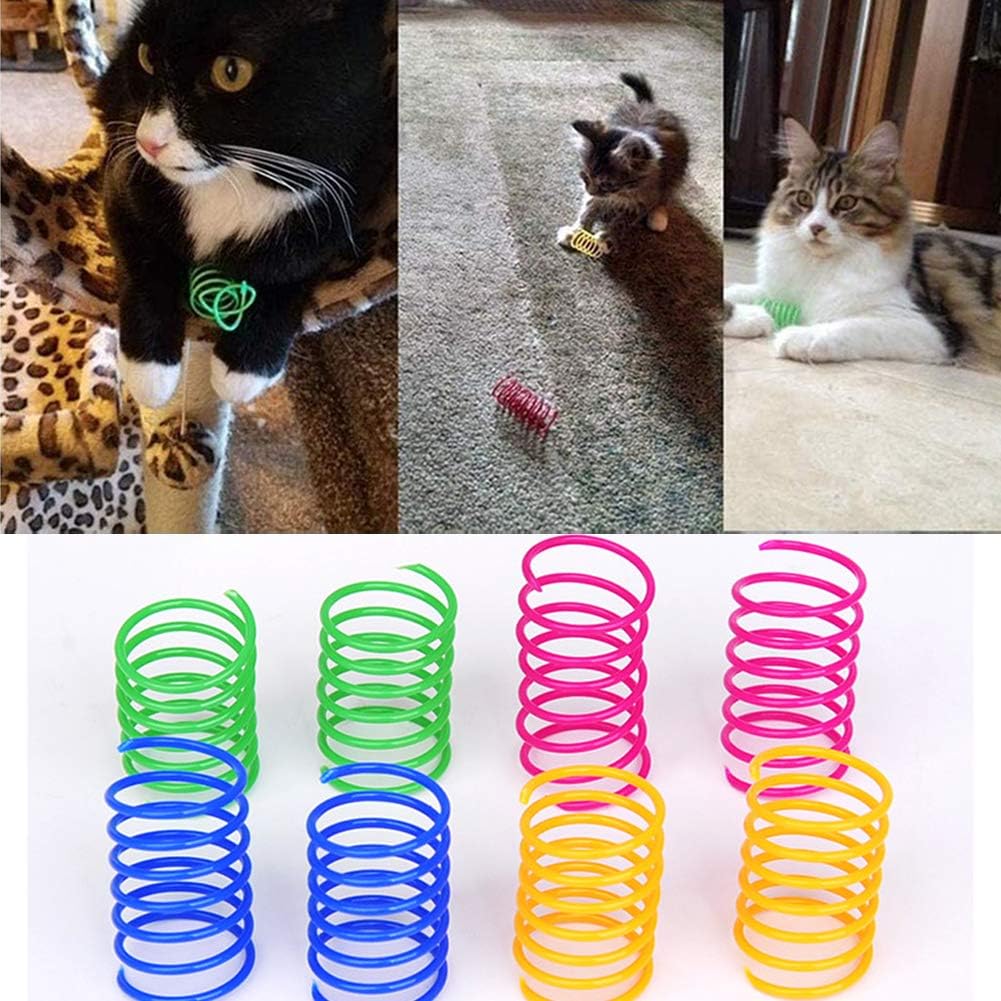 Package view of Ismarten cat spring toys designed for active healthy pet play