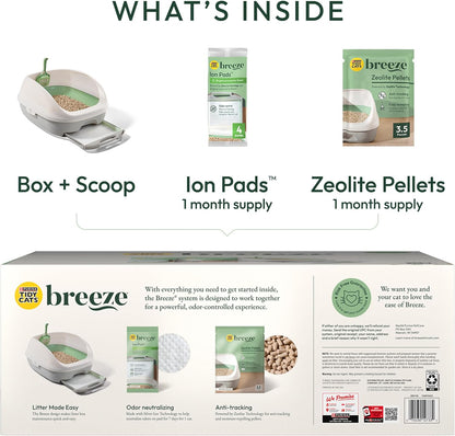 Purina Tidy Cats Litter Box System, BREEZE System Starter Kit Litter Box, Litter Pellets & Pads - Image 10