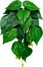 Woyrise Reptile Plants, Terrarium Hanging Plant Vines, Artificial Leaves with Suction Cup, Bearded Dragon Tank Accessories for Gecko Lizard Snake Frog Tortoise Decorations - Codiaeum Variegatum - Image 14