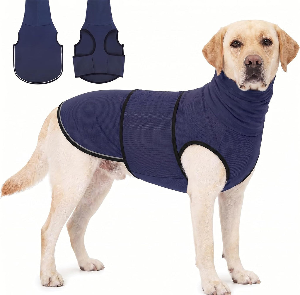 KOESON Dog Anxiety Relief Vest with Ear Cover, Soft & Breathable Dog Thunder Jacket for Thunderstorm, Fireworks, Travel, Separation, Reflective Calming Hoodie for Small Dogs, Army Green S - Image 11