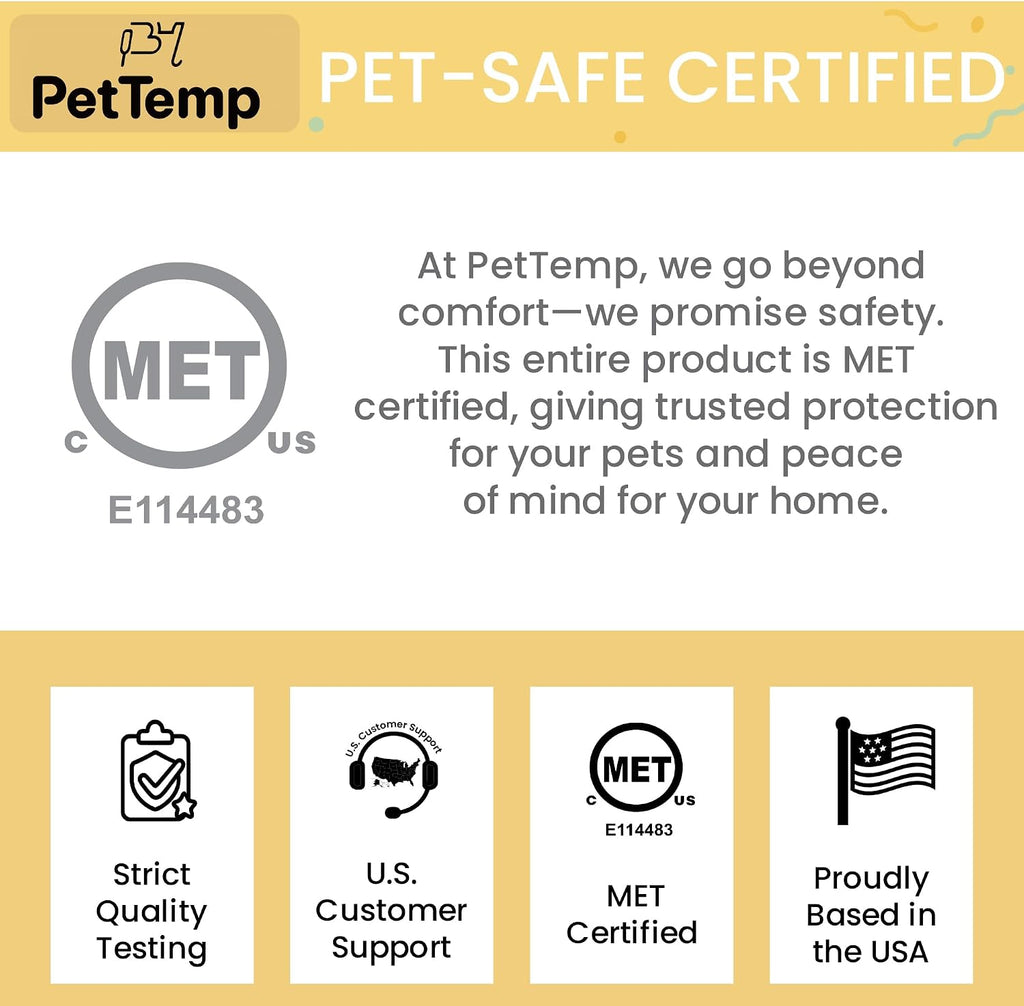 Pet Heating Pad for Cats and Dogs, Heated Cat Bed & Dog Heating Pad with 5 Temperature Levels, Waterproof Heated Pet Mat with Timer, Auto Power-Off and Chew Resistant Cord, 20'' x 16'' - Image 9