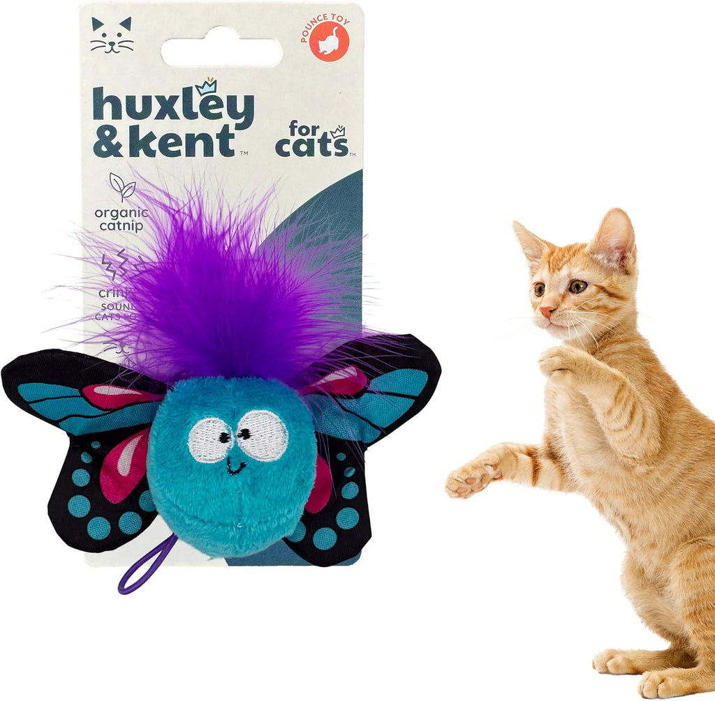 Huxley & Kent Flinger Plush Cat Toy - Interactive Catnip Toy for Cats & Kittens - Soft with Crinkle & Catnip - Perfect for Flinging & Chasing - Bumble Bee Flinger - Image 12