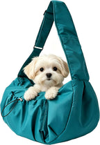 Puppy Sling Carrier for Small Dog-Widened and Thickened Shoulder Strap with Storage Pocket, Adjustable Hands-Free Small Dog Carrier Sling for Outdoor,Cat&Dog Sling Carrier 7-15 lbs. (Light Grey) - Image 9
