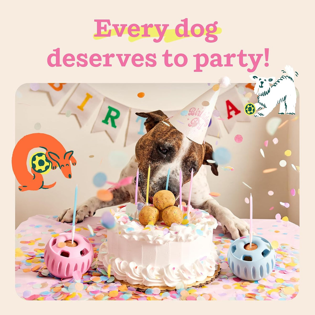 Woof Party Pupsicle natural rubber texture detail