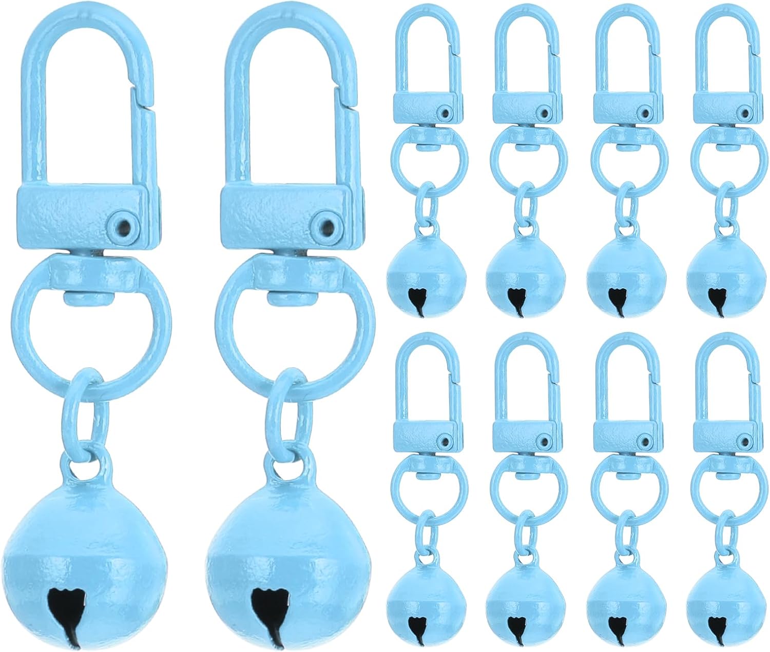 PATIKIL 10 PCS Dog Bell, Cat Bell Small Pet Collar Bells Keychain Cute Bulk Loud Jingle for Dog Collar Charm Pendant - Image 9