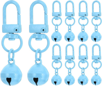 PATIKIL 10 PCS Dog Bell, Cat Bell Small Pet Collar Bells Keychain Cute Bulk Loud Jingle for Dog Collar Charm Pendant - Image 9