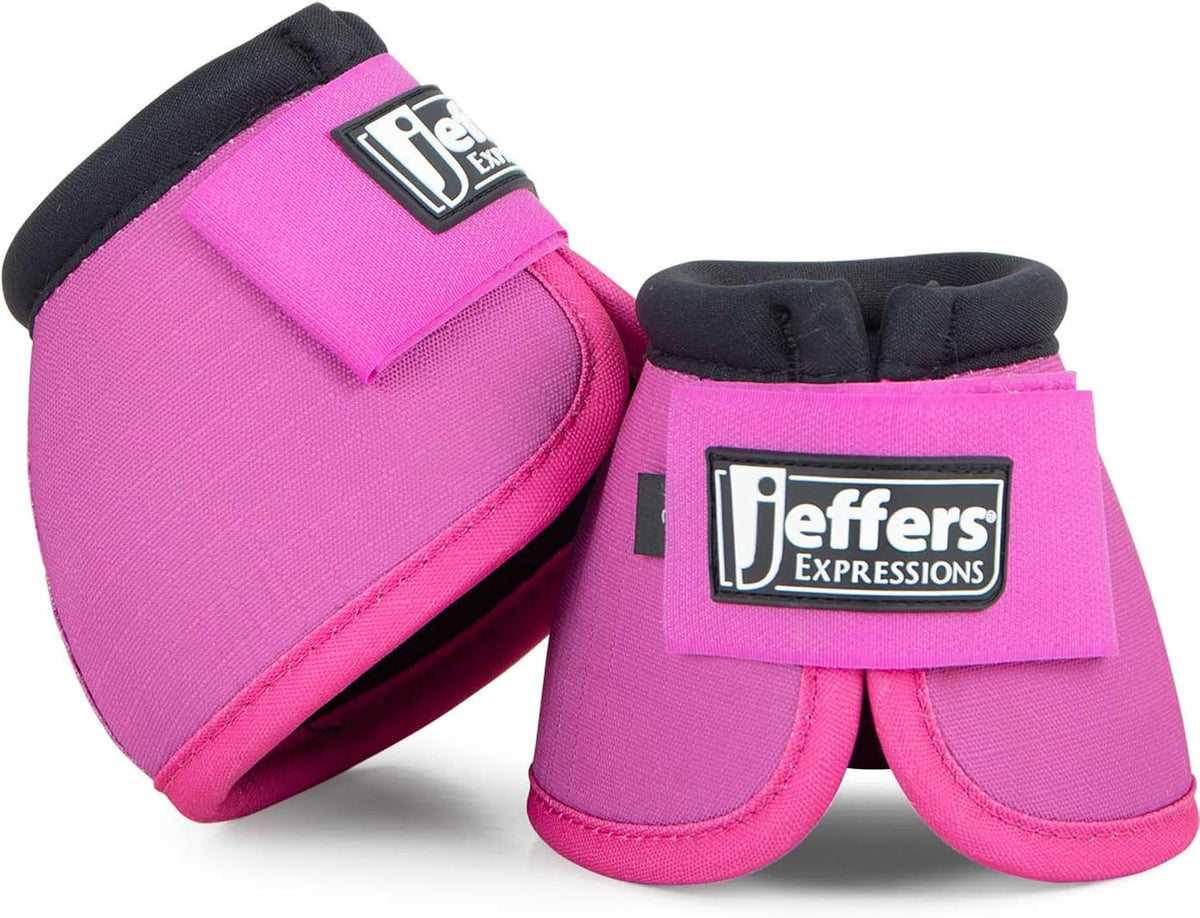 Jeffers Equine No Turn Bell Boots for Horses - Bisbee Blue, Medium | Shock Absorbing Hoof Protection | Secure Double Hook & Loop Closure, Perfect for Travel, Turnout, Training, & Riding - 1 Pair - Image 15