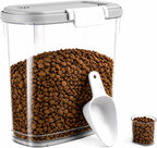 10-15 Lbs Dog Food Storage Container Airtight - Slim Pet Cat Food Container with Lid, Scoop and Cup - Clear Plastic Dry Food Storage Bin for Dogs, Cats, Bird Seeds, Kibble, Pellets, Rice, Flour - Image 11