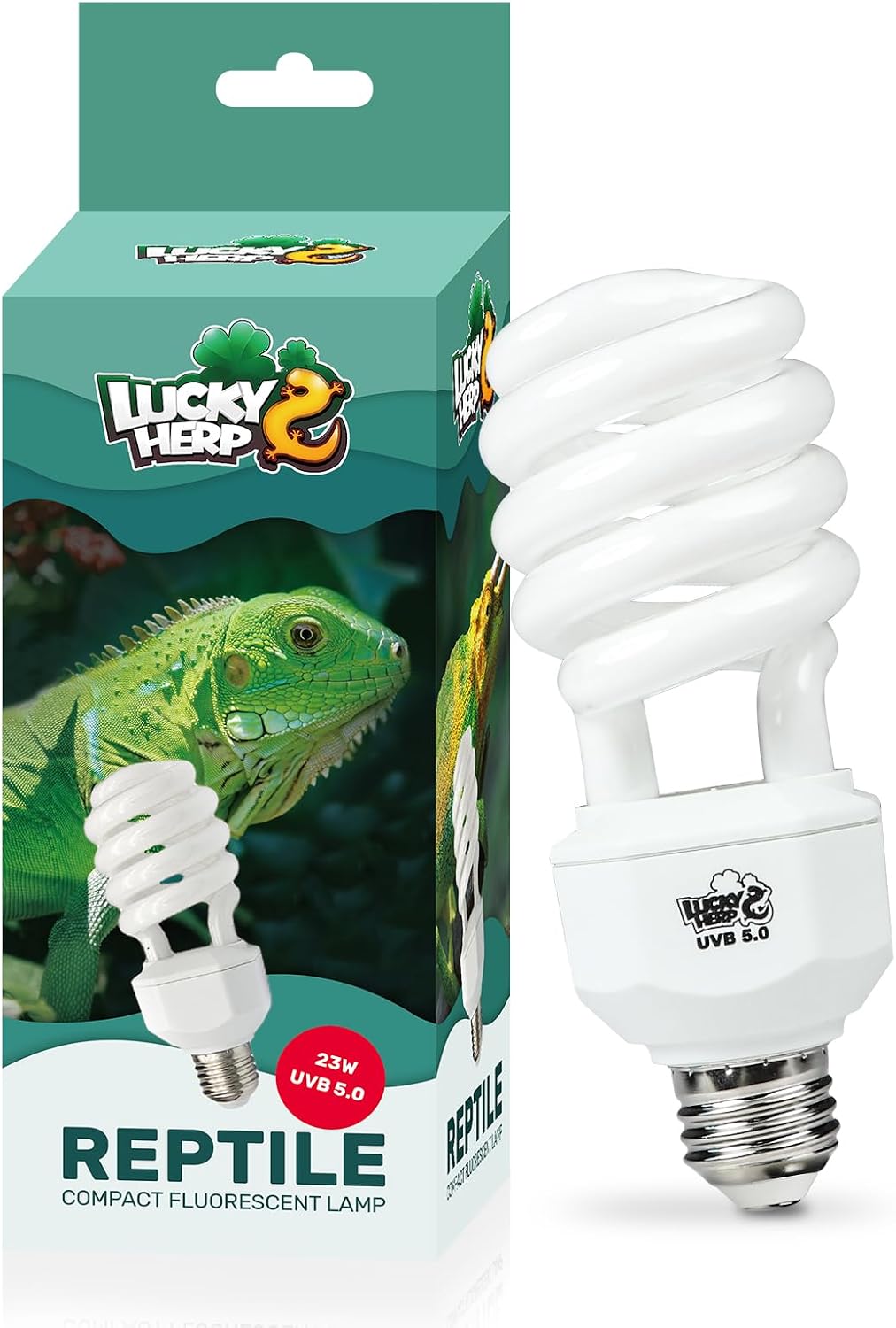 LUCKY HERP UVA UVB Reptile Light 10.0, Desert UVB 150 Compact Fluorescent Lamp, UVB Light for Reptiles 23W, UVA UVB Reptile Light Bulb, UVB Bulb for Reptiles Bearded Dragons Lizards Tortoises Snakes - Image 11