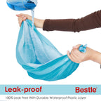BESTLE puppy pee pads unfolded displaying the diamond quilted top layer.