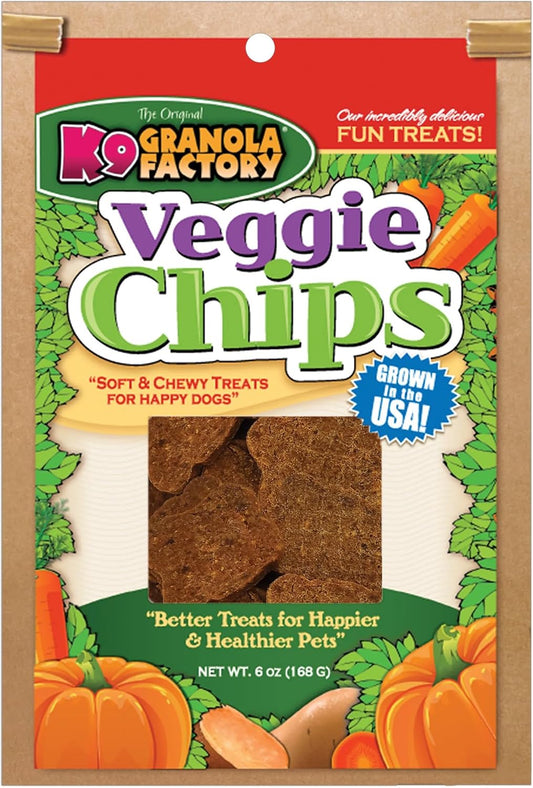 K9 Granola Factory dehydrated green bean chips for dogs premium crunchy texture close up