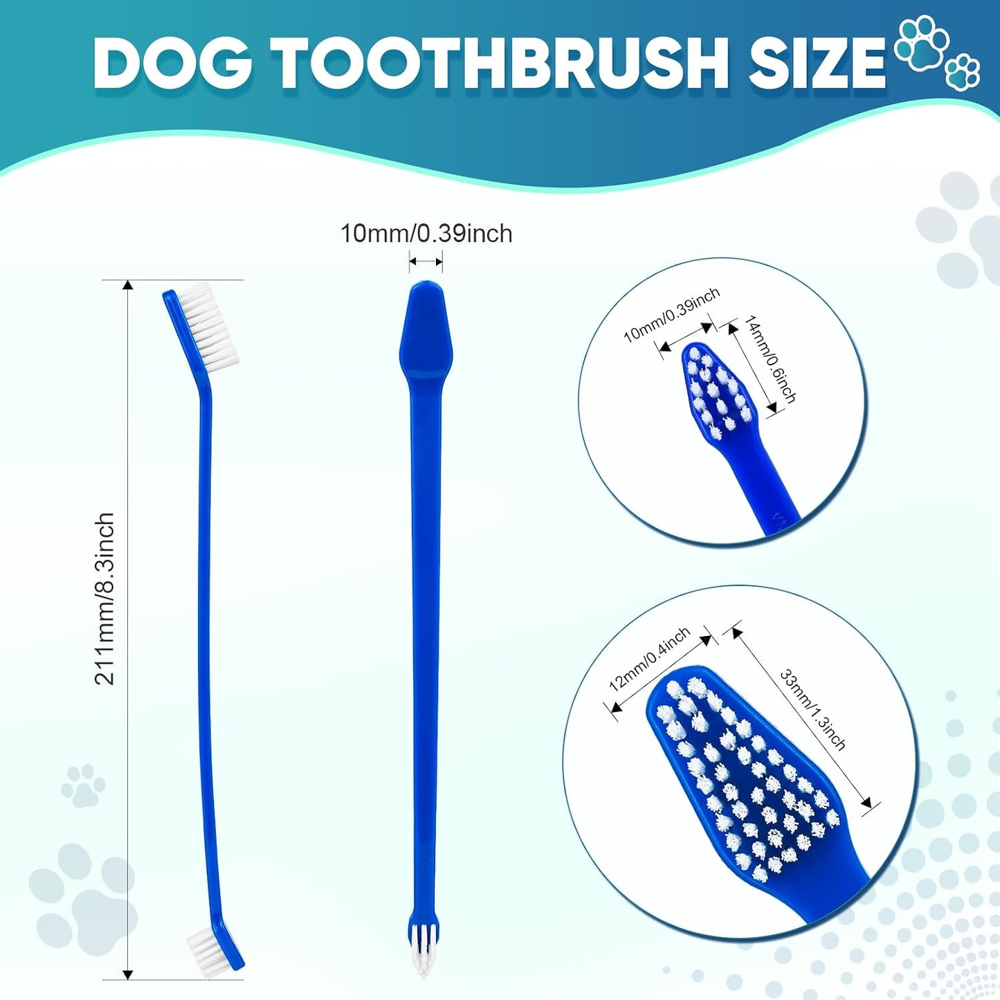 Navona multi color dog and cat toothbrush set