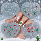 Pizadix Christmas silicone nail art molds front view