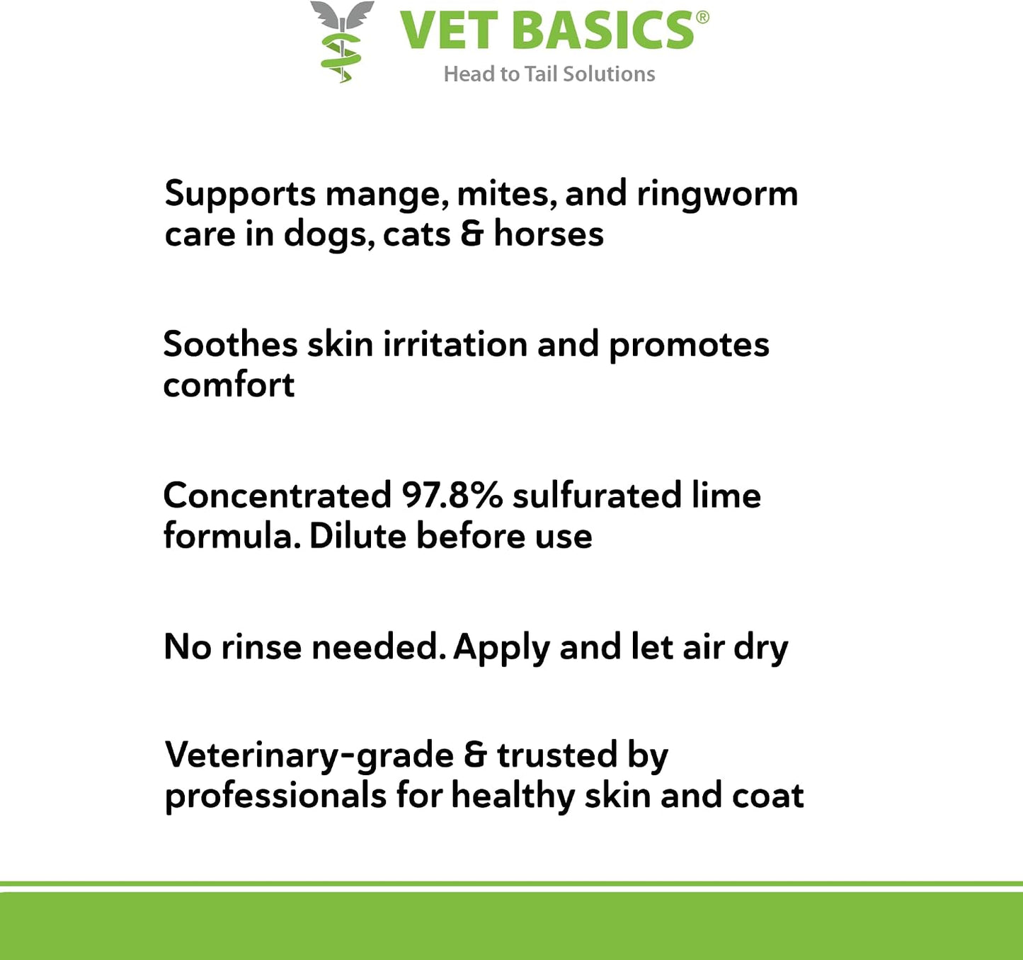 Side view of Vet Basics ringworm and mange treatment bottle for kittens