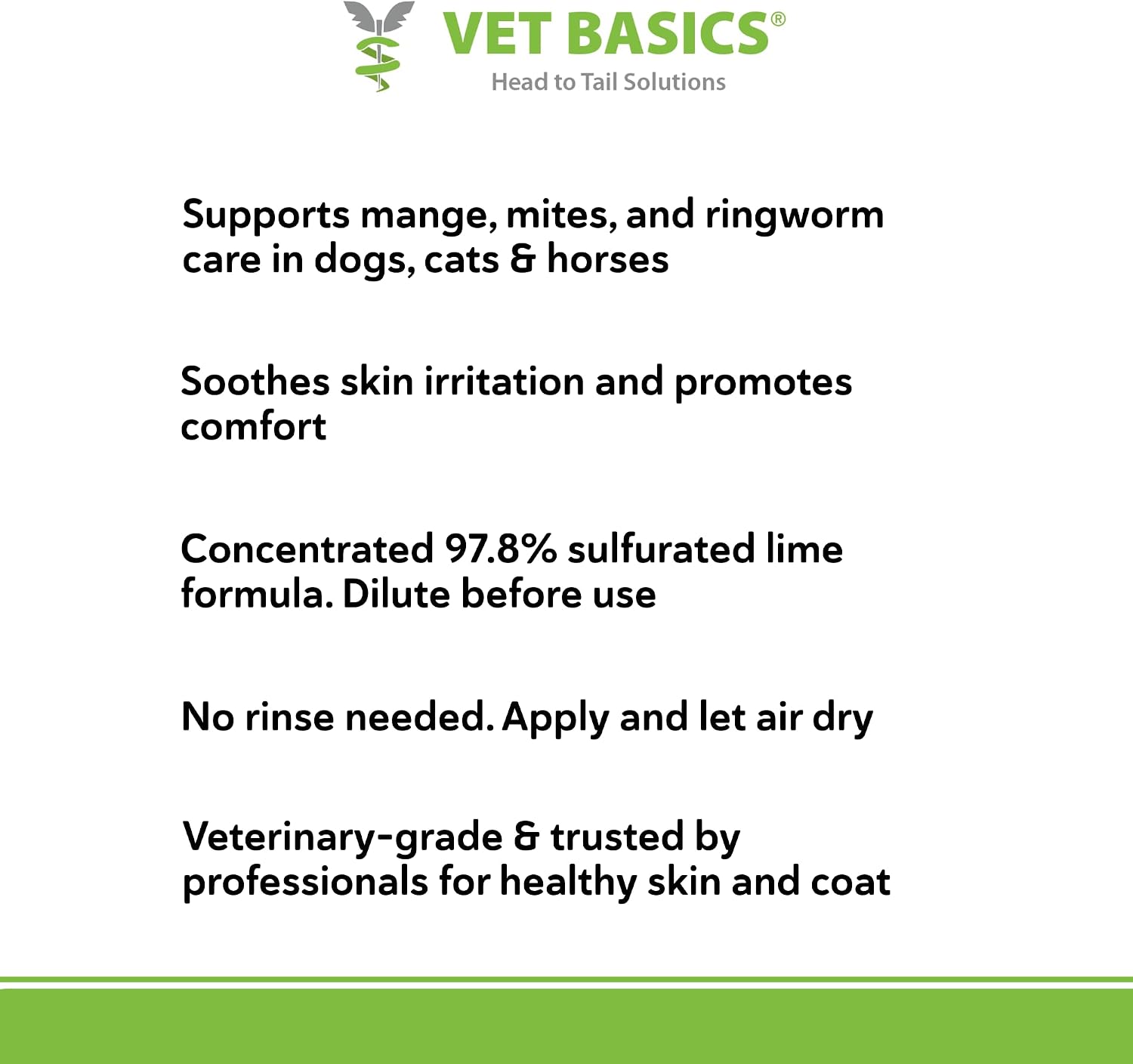 Side view of Vet Basics ringworm and mange treatment bottle for kittens