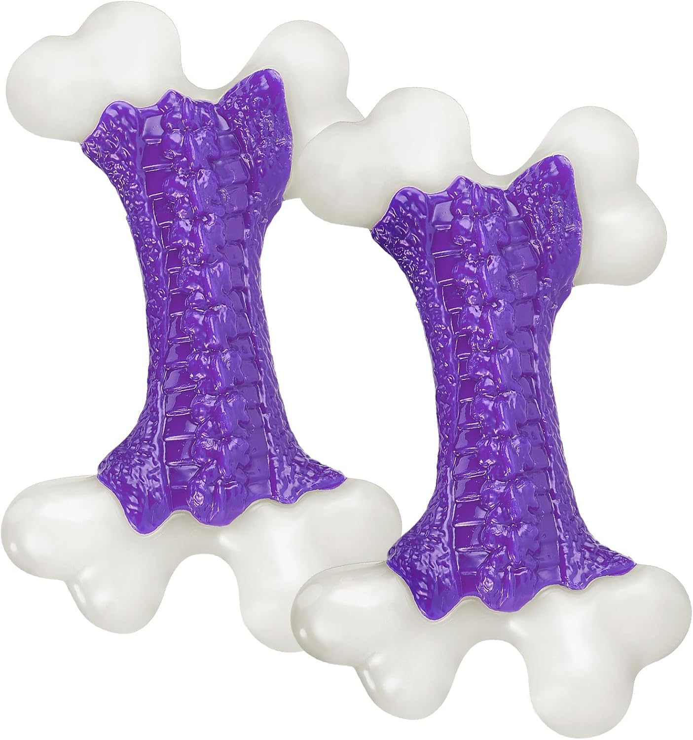 Kseroo Tough Dog Toys for Aggressive Chewers: Beef Flavored Hard Nylon Bones, Dog Chew Toys for Medium Large Breed Dogs (20-90 lbs), Red - Image 10