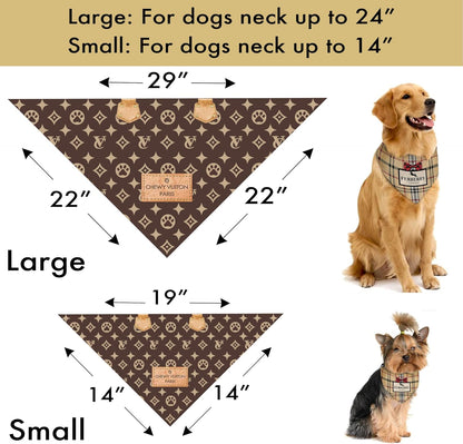 Millionaire Mutt funny parody gift bandana laid out flat