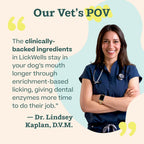 USA imported doggy breath freshener and dental cleaning pouch.