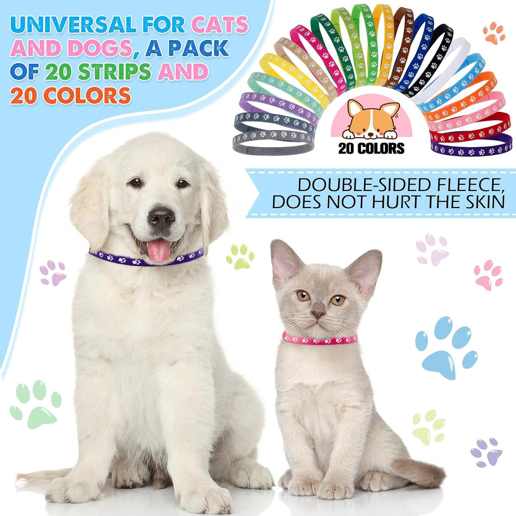 Close up view of the ultra soft double sided villi texture on Frienda litter tracking collars