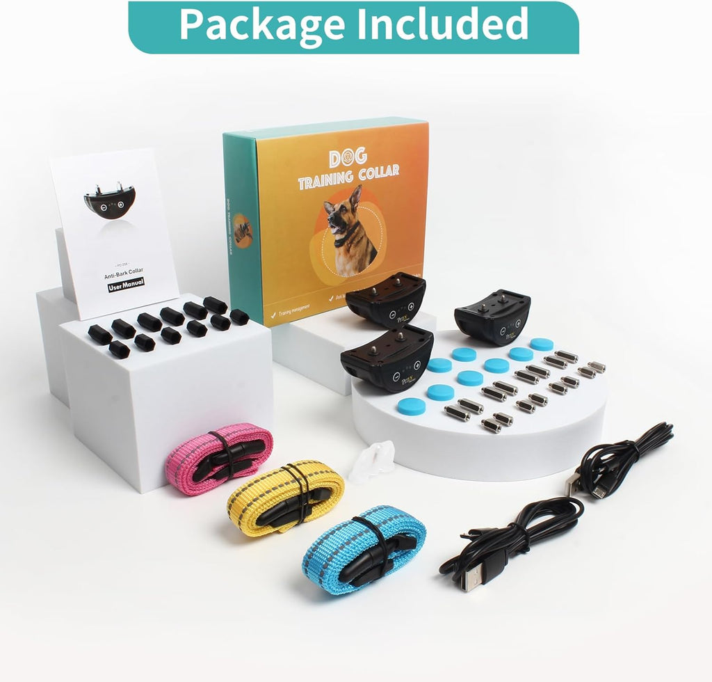 Side view of PetJoy anti-barking collar on a dog