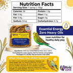 Healthy foraging activity snack for small cage birds