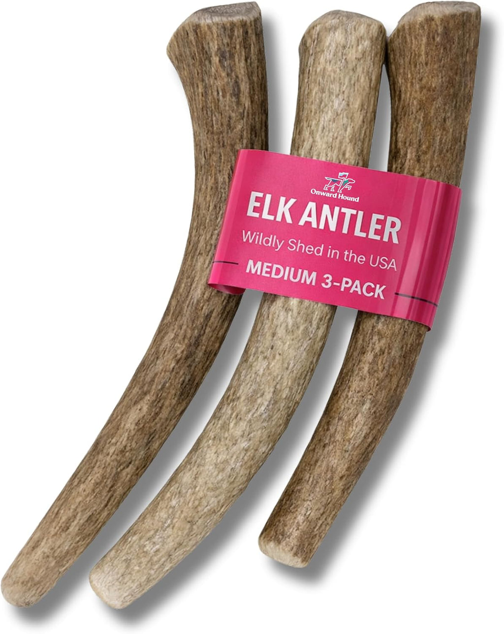 Onward Hound Elk Antlers for Dogs, 6 Inch+ Medium Whole Dog Antler Chew, Natural Long Lasting Dog Chew for Aggressive Chewers, Single Ingredient, Low Odor No Greasy Mess, Made in USA, 1-Pack - Image 10