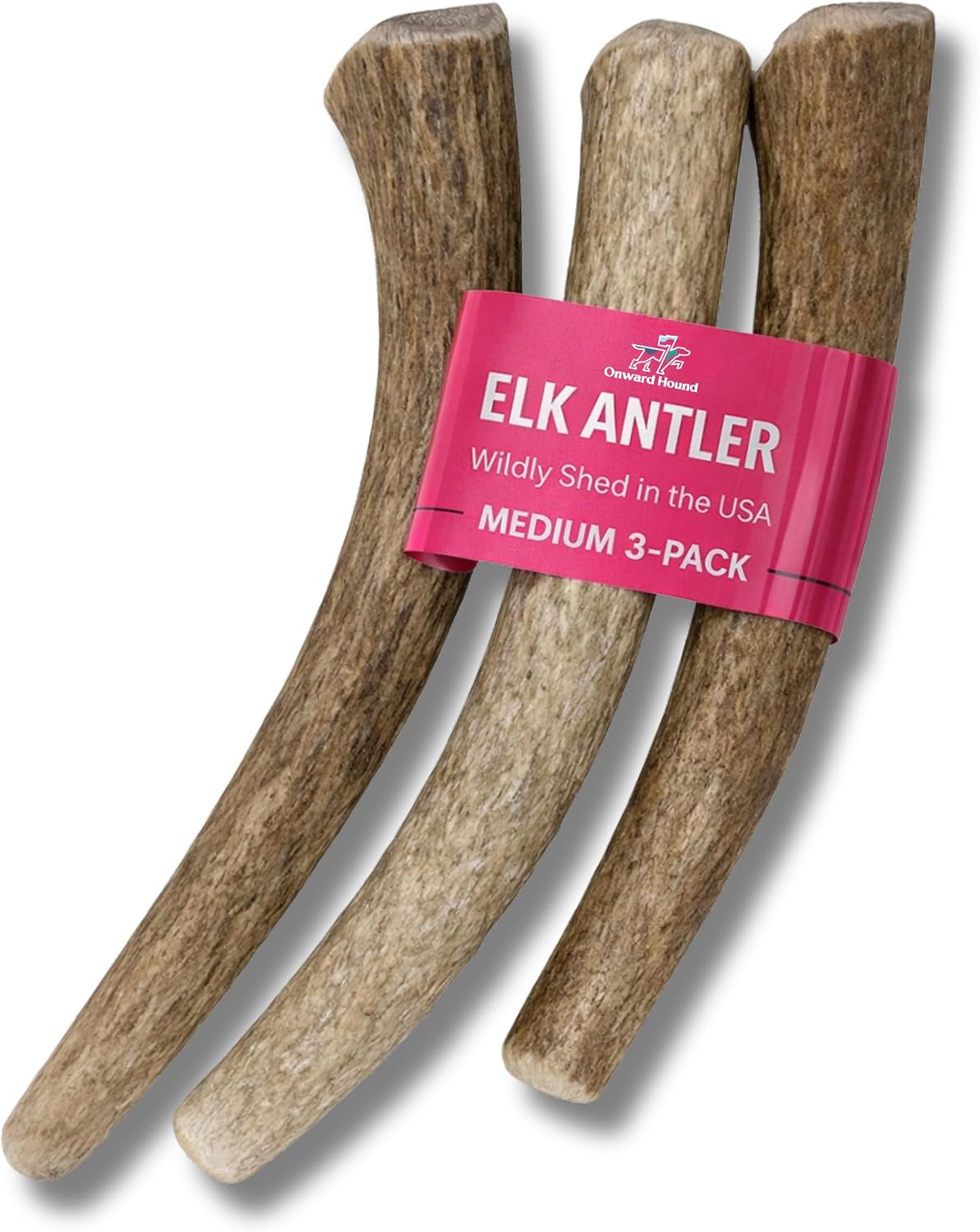 Onward Hound Elk Antlers for Dogs, 6 Inch+ Medium Whole Dog Antler Chew, Natural Long Lasting Dog Chew for Aggressive Chewers, Single Ingredient, Low Odor No Greasy Mess, Made in USA, 1-Pack - Image 10