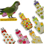 6PCS Washable Reusable Bird Diapers with Waterproof Lining & Adjustable Straps - Soft Parrot Diaper Clothes Costume Set for for Parakeets, for Budgies, for Mini Macaws (M) - Image 5