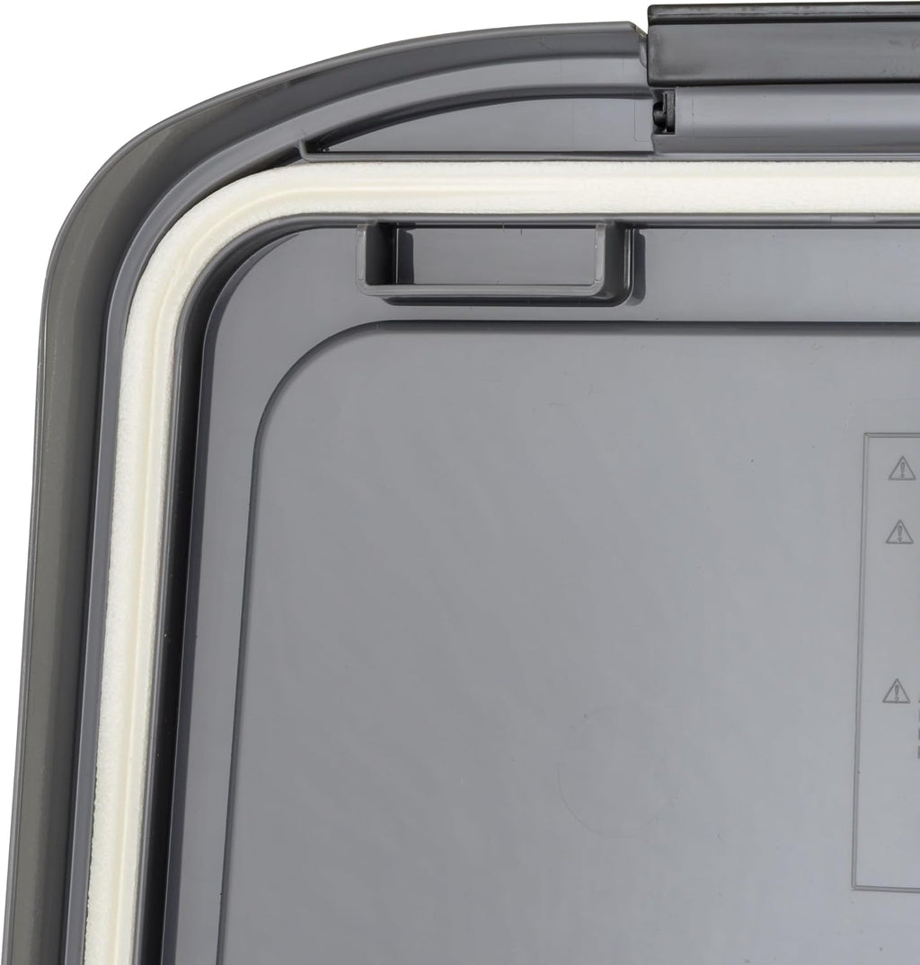 Included scoop inside Iris USA pet food storage container