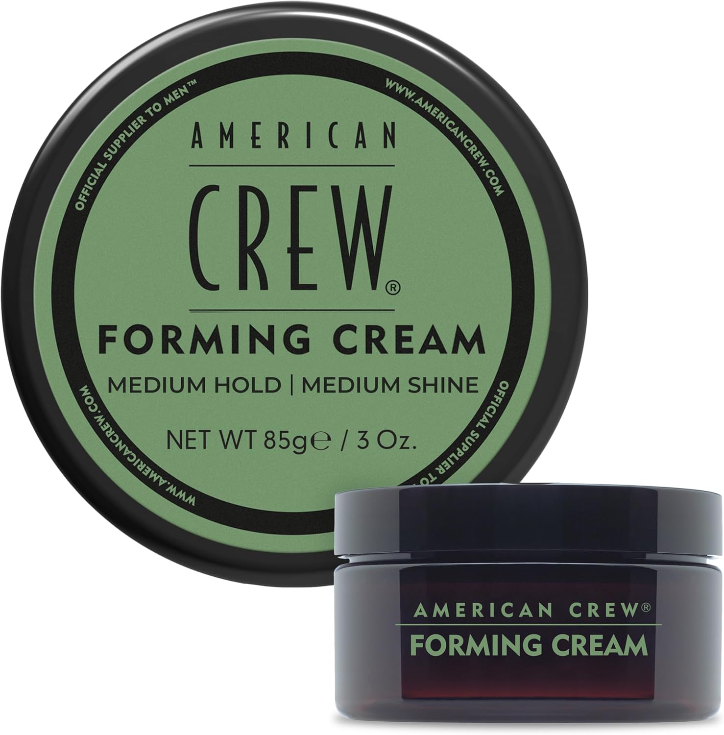 American Crew Men's Hair Forming Cream front view jar for professional salon styling