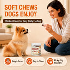 Turkey Tail Mushroom for Dogs, TailSphere 12-in-1 Mushroom Chews for Dog Immune, Gut, Skin & Coat Support, 7-Mushroom Blend with Reishi & Lion's Mane, Probiotics & Omega-3, Chicken Flavor, 90 Count - Image 9