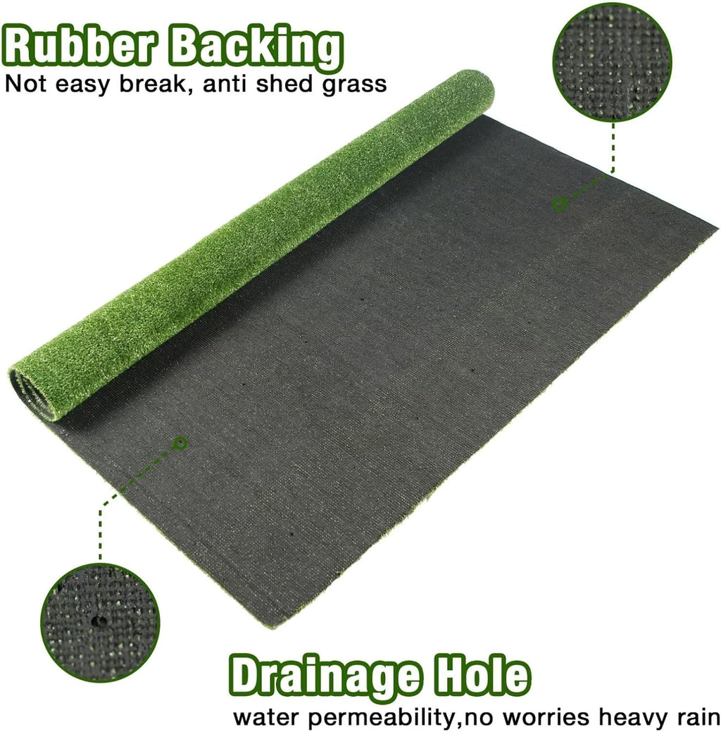 Globreen dog pee grass pad displayed on a balcony