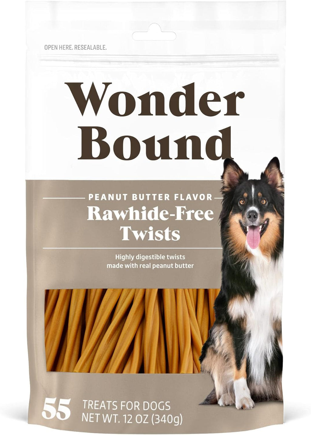 Wonder Bound Bacon & Cheese Flavor Dog Twist Sticks - 55 Count - Rawhide-Free Dog Treats, Dental Health Chews for Plaque & Tartar Control, Easy to Digest, Long-Lasting - Image 10