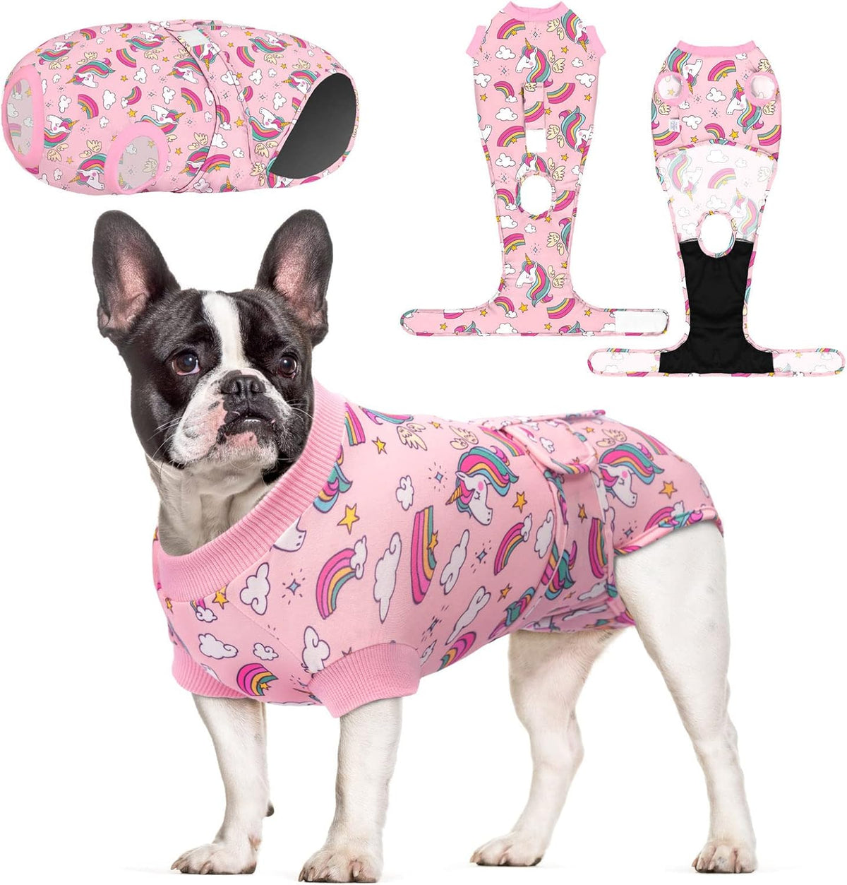 CuteBone Dog Surgery Recovery Suit Cat Surgical Onesie Female Body Suits Male Prevent Pet from Licking Wounds SSF01XS - Image 10