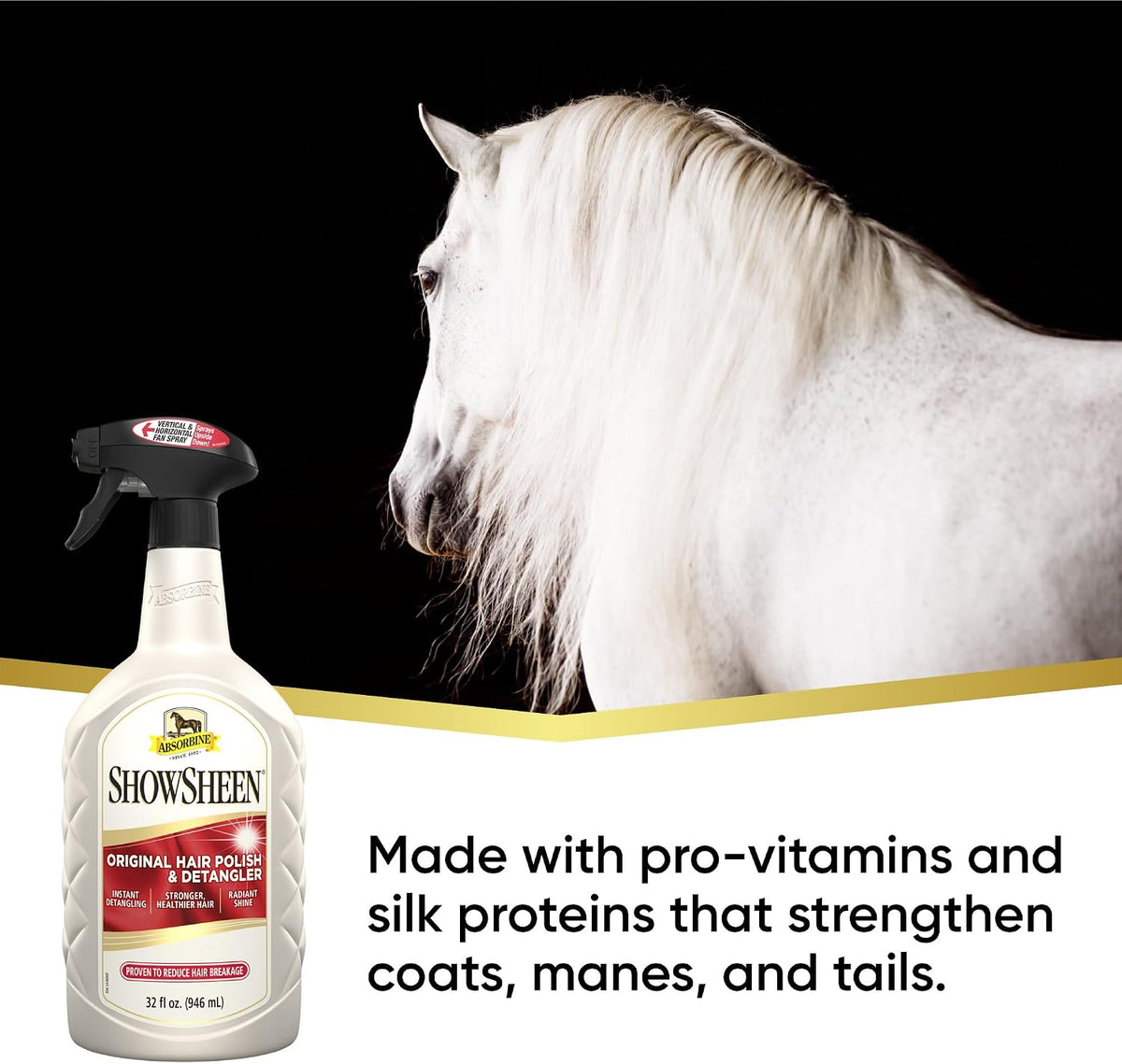 Absorbine 32 ounce spray bottle label details