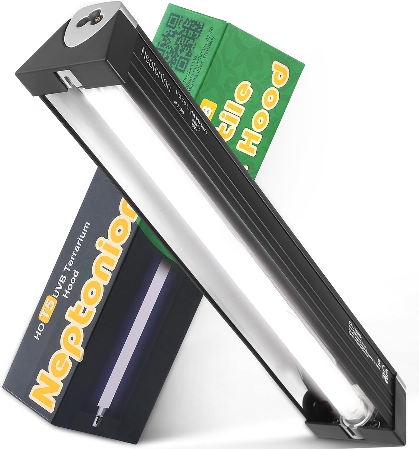 8W Reptile T5 HO UVB 12.5" 10.0 Light Fixture with Tube, Mid-Range UVB Hood for Terrariums, Suitable for Desert Reptiles Like Juvenile Bearded Dragon - Image 13