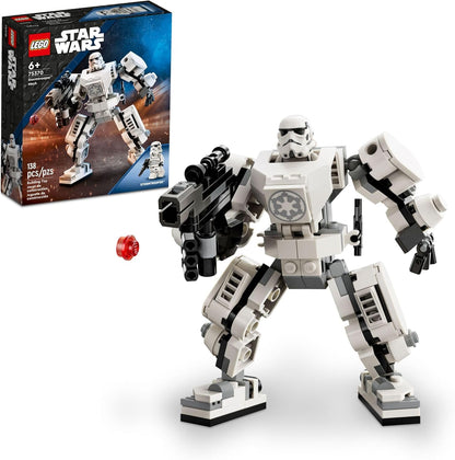 LEGO Star Wars Stormtrooper Mech 75370 packaging front view showcasing buildable action figure toy