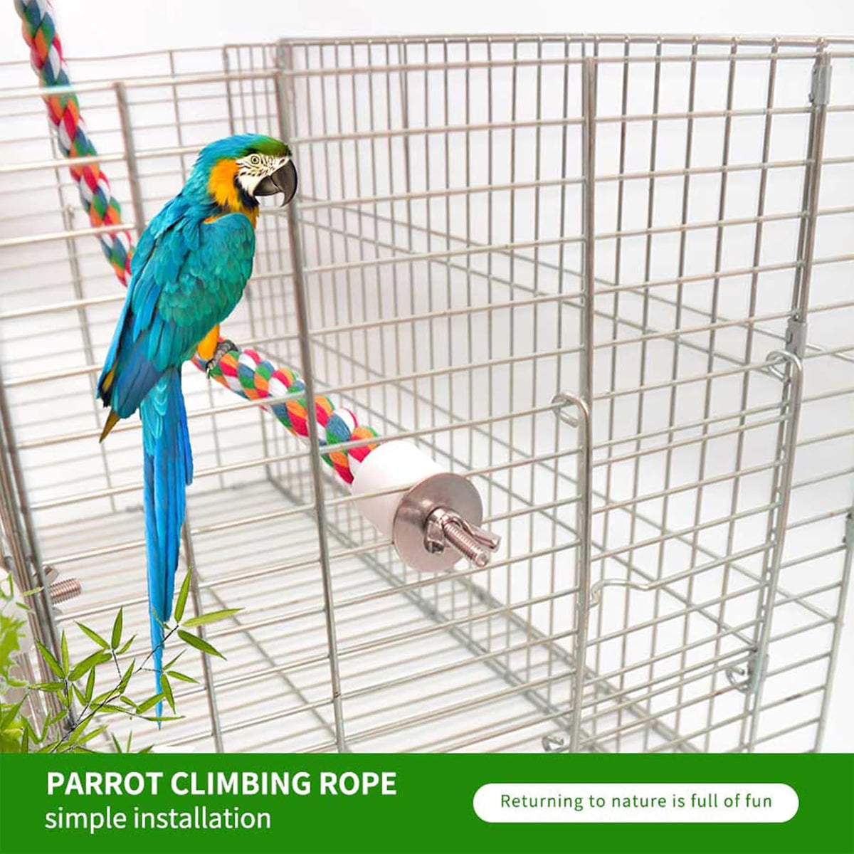 Bird Perch,Bird Rope Perch & Rope Perch 24''/31''/41'' - Image 8