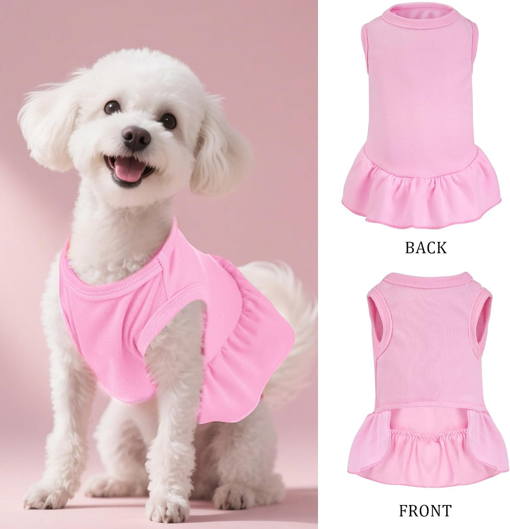 Choyaxo small dog sleeveless puppy girl clothes displayed on a flat surface