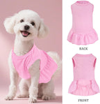 Choyaxo small dog sleeveless puppy girl clothes displayed on a flat surface