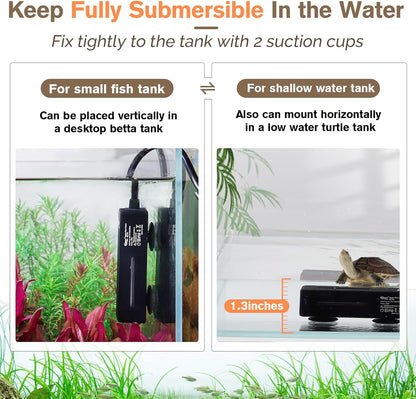 Hygger submersible heater safety guard and suction cups