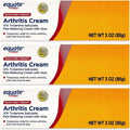 Equate Arthritis Cream front view three pack for targeted joint pain relief