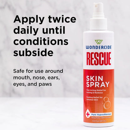 Wondercide safe lick-proof rash and redness treatment spray for pets
