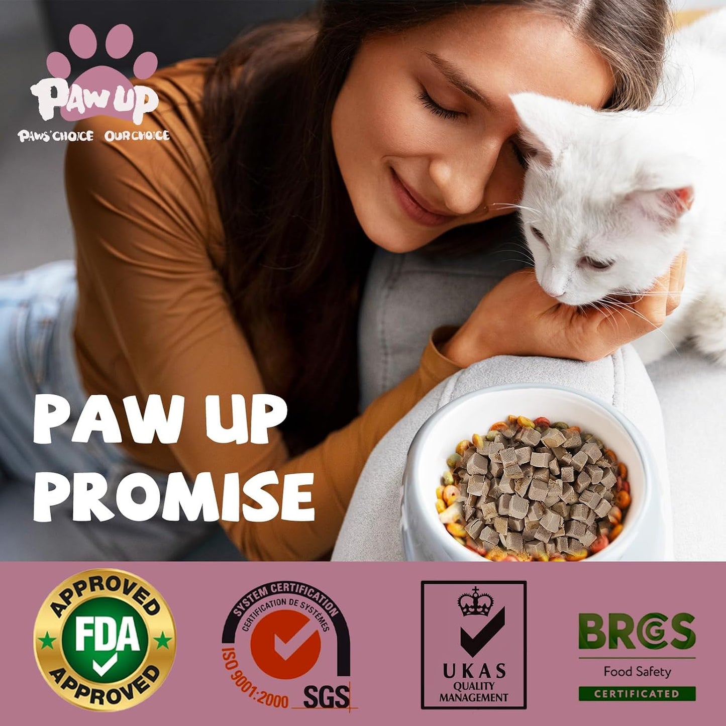 PAWUP imported hypoallergenic duck cat treats rehydrated in water for a soft meaty snack